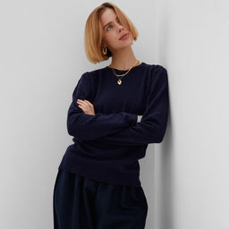 Джемпер женский MINAKU: Knitwear collection, синий, размер 50-52