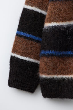 CHAMPION ® X ZARA STRIPED KNIT SWEATER  фото 4