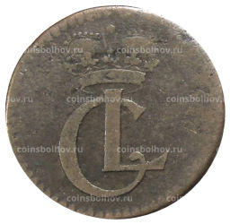 Монета 1 геллер 1728 года Германсике государства  Гессен  Кассель