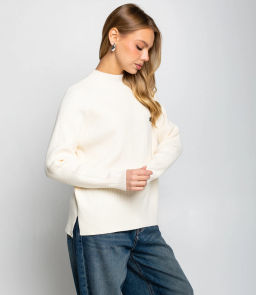 Джемпер #КТ8210, кремовый