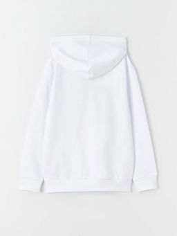 Be?ikta? Bask?l? Uzun Kollu Erkek ?ocuk Hoodie