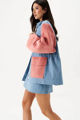 Жакет Annete А5442 из джинсовой ткани деним  фото 3