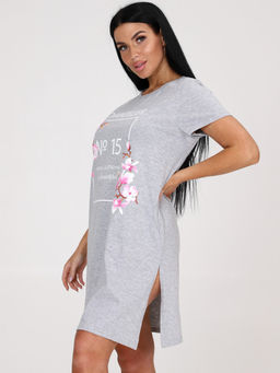 320-Т ЖЕНСКАЯ ТУНИКА (Светло-серый) - А-дина фото 4