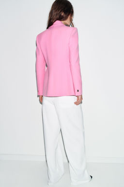 FITTED BLAZER WITH SHOULDER PADS - Zara фото 6