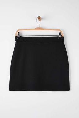 Siyah Ottoman Esnek Mini Orme Kalem Etek TWOAW26ET00106 - Trendyolmilla фото 7