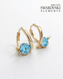 Серьги с кристаллами Swarovski