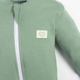 Комбинезон на молнии Крошка, Я BASIC LINE, рост 62-68 см, зелёный - Крошка я фото 6