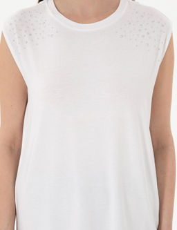 Beyaz Regular Fit Ti__rt