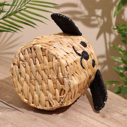 Корзина плетёная «Собачка», 22.5×22.5×19 см