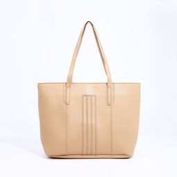 Сумка-шопер на молнии, цвет бежевый