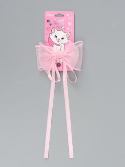 Бант для волос на заколке с лентами, розовый, Коты аристократы