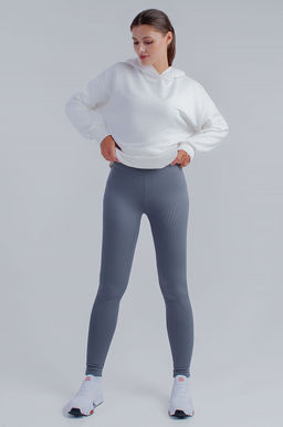 Арт. 11804/2 Лосины в рубчик с начесом 42-50 (5 шт) Цвет:серый