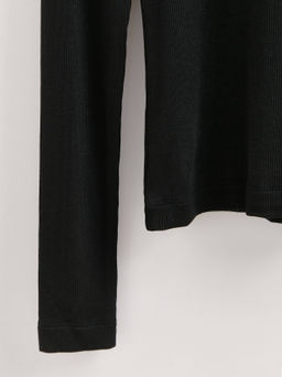 CONTE Джемпер в рубчик с капюшоном LD 2959 black