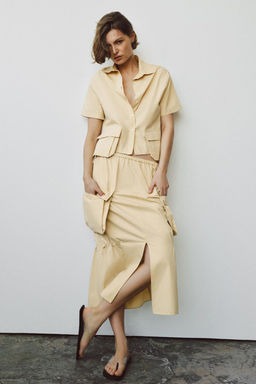 ZW COLLECTION CARGO MIDI SKIRT