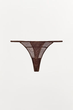 LIMITED EDITION TEXTURED SILK THONG - Zara фото 5
