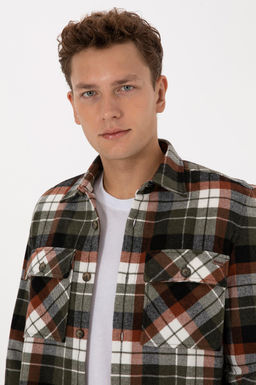 Erkek Bak_r Ekoseli Uzun Kollu Siyah G_mlek - U.s. polo assn фото 2