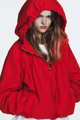 NYLON JACKET WITH TIES - Zara фото 2