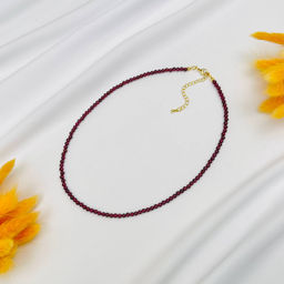 Колье из камня Гранат (Пироп) 40 см +
