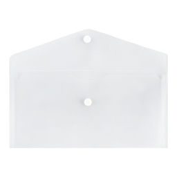 Цена за 10 шт. Папка-конверт на кнопке travel, 150 мкм, Calligrata Standard, прозрачная, белая