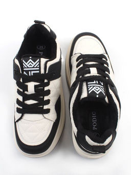 04-PDH336-2 BLACK Кроссовки демисезонные женские (натуральная кожа, нубук)