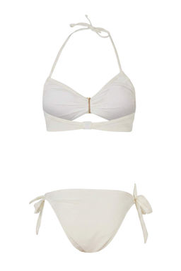 Ekru Straplez Kapl? Aksesuar Detayl? Normal Bel Brazilian Bikini Tak?m? TBESS26BT00065 - Trendyolmilla фото 6