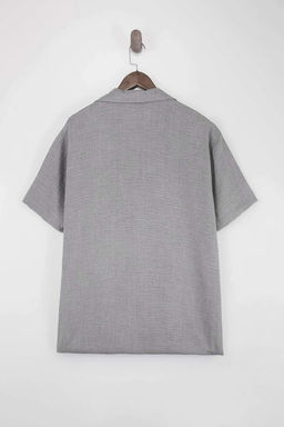 Gri Regular Erkek Buyuk Beden Gomlek TMNSS26AX00005