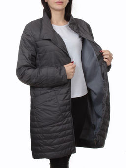 K-532 DK. GRAY Куртка демисезонная стеганая женская (70 гр. холлофайбер) - Fashion фото 7