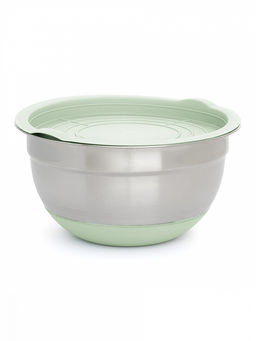 Миска для смешивания продуктов с крышкой 1,4л мятный нержавеющая сталь, силикон, ПП