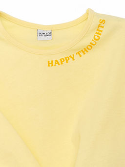 Bisiklet Yaka Bask?l? K?z ?ocuk Ti??rt - Waikiki фото 3