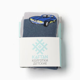 Колготки детские KAFTAN «Машина», рост 116-122 см, серые