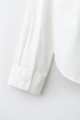 CAMISA POPEL?N LISA / Blanco - Zara фото 4
