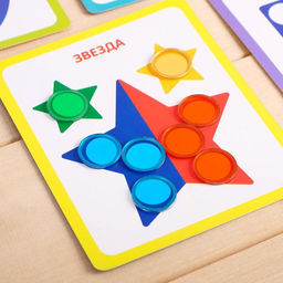 Магнитный набор Геометрические фигуры, учим формы, цвета, по методике Монтессори - Iq-zabiaka фото 4