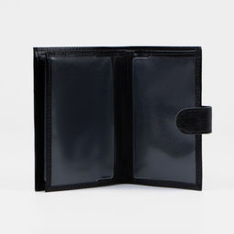 Обложка для автодокументов и паспорта, отдел для купюр, карманы для карт, цвет чёрный - Textura фото 3