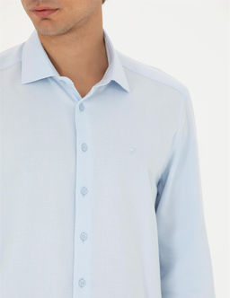 A__k Mavi Slim Fit Uzun Kollu G_mlek - Pierre cardin фото 7
