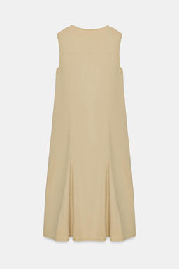 VESTIDO MIDI GABARDINA / Aceite - Zara фото 5