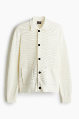 Cardigan en punto pointelle Regular Fit - H&m фото 5