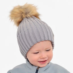 Шапка детская MINAKU, серая, размер 44-46