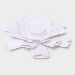 Коробка - сюрприз раскладушка, белая, с лентой и двойным скотчем для сборки, 19×13 см