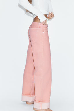 TRF LOW-RISE LOOSE FOLDED JEANS - Zara фото 15