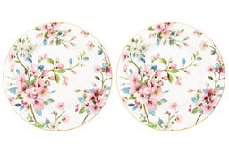 Набор тарелок 2 пр. 26*26*2 см Яблоневый цвет на белом NEW BONE CHINA - Elan gallery фото 6