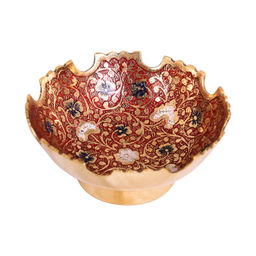 Ваза-фруктовница набор из 2 штук. №Фр1130/3 (эмаль красная)