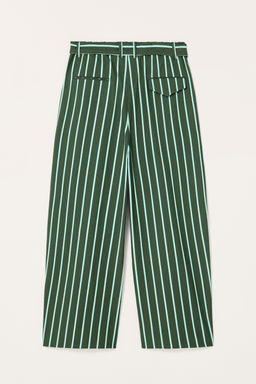 LIMITED EDITION STRIPED WIDE-LEG TROUSERS - Zara фото 7