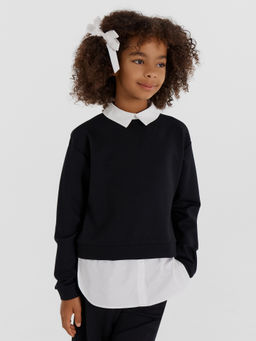 Джемпер для девочек в черном цвете