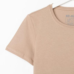Футболка женская MIST basic, размер 52-54, цвет песочный