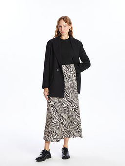 Dar Fit Desenli Kad?n Etek