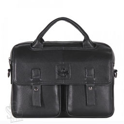 Портфель мужской кожаный 3885Z black Zinimsk - S-style фото 3