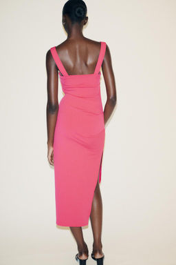 PLEATED MIDI DRESS - Zara фото 4