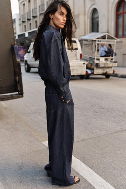 JEANS Z1975 JOGGER WIDE LEG TIRO ALTO / Azul - Zara фото 4