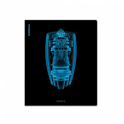 АКЦИЯ Цена за 5 шт. Тетрадь общая ученическая ErichKrause X-Ray в деталях, 96 листов, клетка, голографическая ламинация_MIX-PACK