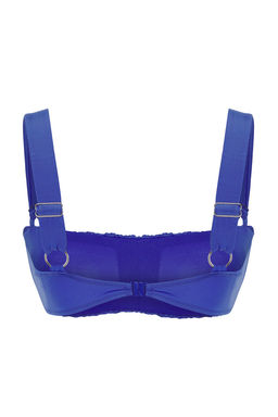 TRENDYOLMILLA Saks Bralette Drapeli Bikini Ustu TBESS25BU00045  фото 9